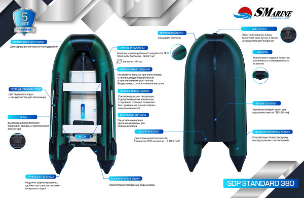 Лодка SMarine SDP Standard-380